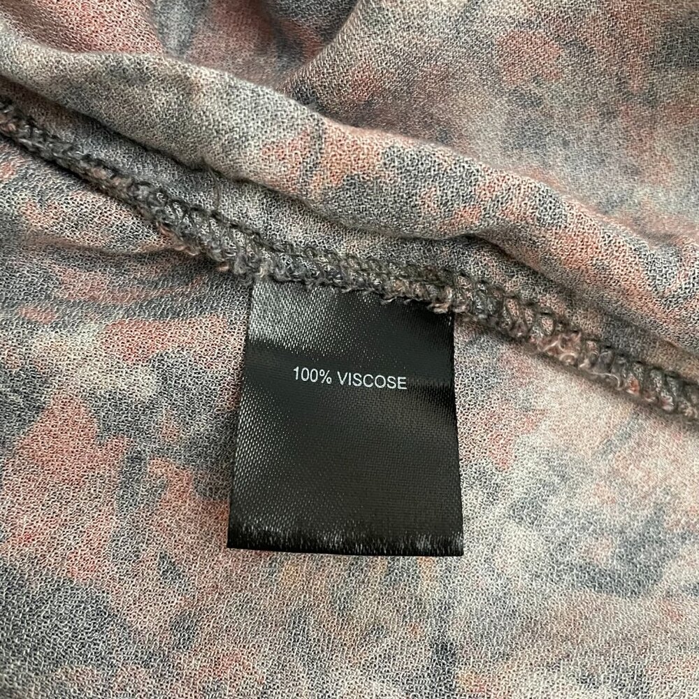 Peruvian Connection Floral Abstract Button Up Shirt - Picture 6 of 7